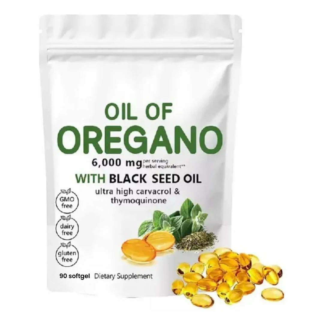 Aceite De Orégano Con Aceite De Semillas