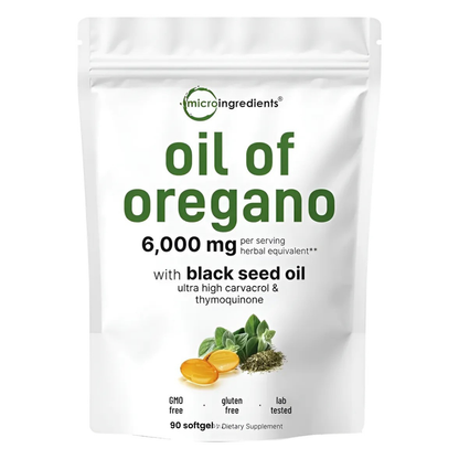 Aceite De Orégano Con Aceite De Semillas