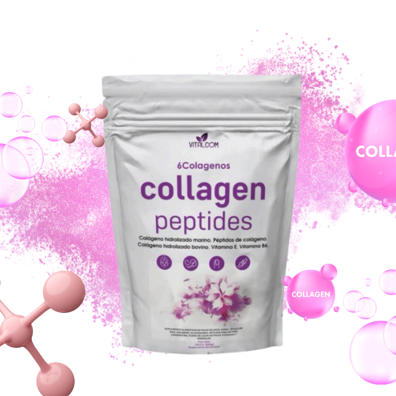 Polvo de péptidos de colágeno múltiple